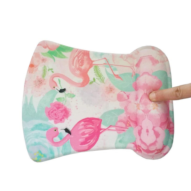 HAPLIVES Ergonomic Keyboard Wrist Rest Pad and Mouse Pad Wrist Support Set with Non-Slip Backing Memory Form-Filled, Easy-Typing and Pain Relief for Gaming Office Computer Laptop (Pink Two Flamingos) - Image 3